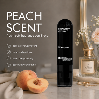 Fluffy Hair Shaping Spray, Long Lasting Peach Scent Volumizing Hair Mist for All-Day Hold