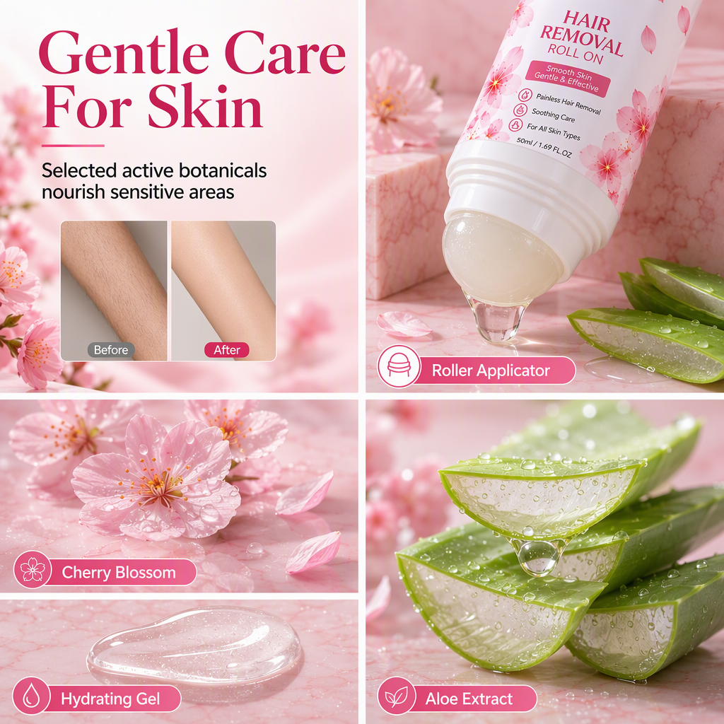 🎉Halloween Sale🎉Gentle Smooth Roll-On Body Hair Removal