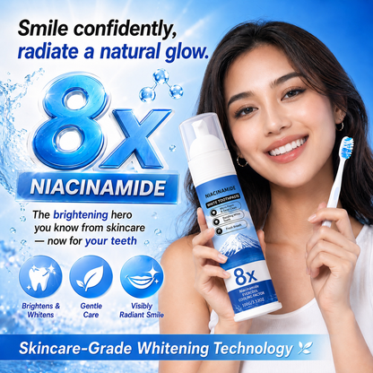 Smile 8X Brighter Without the Sensitivity! 🦷✨ Meet the Niacinamide Charcoal Foam